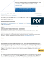 Patients Managing Their Medical Data in Personal Electronic Health Records - Scoping Review - PMC