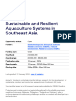 Sustainable and Resilient Aquaculture Systems in Southeast Asia - UKRI