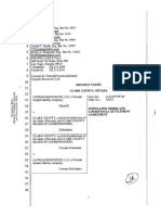 Clark County District Court Conditional Settlement Agreement