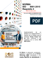 CLASE 12, 13y 14 ADMON CALIDAD (IMPLEMENTACIÓN DE LA ISO 9001 - 2015) REQ 4