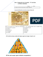 Evaluacion de La Unida La Epoca Colonial