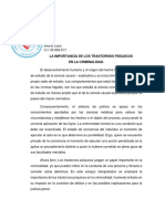 La Importancia de Los Trastornos Psíquicos en La Criminalidad.-1