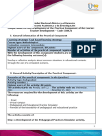 Guide For The Development of The Practical Component - Unit 3 - Phase 4 - Practical Component - Simulated Practice