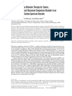 Modified Cognitive Behavior Therapy For Severe, Treatment-Resistant Obsessive-Compulsive Disorder in An Adolescent With Autism Spectrum Disorder