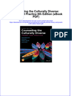 Counseling The Culturally Diverse: Theory and Practice 8th Edition (Ebook PDF) Download