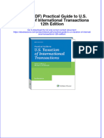 (Ebook PDF) Practical Guide To U.S. Taxation of International Transactions 12th Edition Download