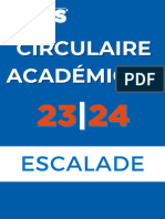 Circulaire Escalade 2023-2024