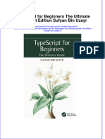 Dơnload TypeScript For Beginners The Ultimate Guide 1st Edition Sufyan Bin Uzayr Full Chapter