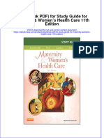 (Etextbook PDF) For Study Guide For Maternity & Women's Health Care 11th Edition Full Chapter PDF