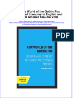 Dơnload The New World of The Gothic Fox Culture and Economy in English and Spanish America Claudio Veliz Full Chapter