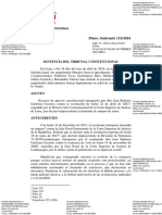 05070-2022-Aa Se Convalida El Rechazo Liminar de La Demanda de Amparo Cuando Ha Vencido El Plazo para Su Presentación