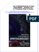 Get Case Reviews in Ophthalmology 3e Aug 26 2022 - 0323794092 - Elsevier 3rd Edition Neil J Friedman Peter K Kaiser PDF Full Chapter