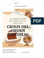 Crisis Del Orden Colonial 5 ° A y B 2024