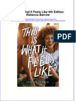 PDF This Is What It Feels Like 6th Edition Rebecca Barrow All Chapter