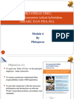 Module 6-Sistem Dokumentasi Terkait Kebutuhan HIRARC DAN PHA-JSA