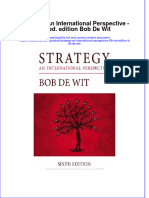 PDF Strategy - An International Perspective - 6th Ed. Edition Bob de Wit All Chapter