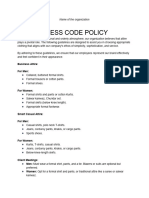 64f60caa7591e40f7e677481 - Dress Code Policy Sample Template