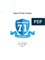 Report of Job Training - Ameliaafrillyani