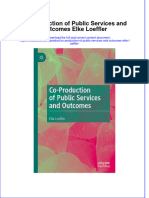 PDF Co-Production of Public Services and Outcomes Elke Loeffler All Chapter