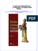 Dơnload Machine Learning Engineering in Action Final Release 1st Edition Ben Wilson Full Chapter