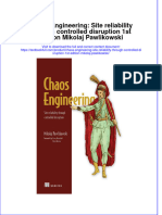 PDF Chaos Engineering: Site Reliability Through Controlled Disruption 1st Edition Mikolaj Pawlikowski All Chapter