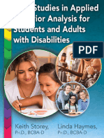 Case Studies in Applied Behavior Analysis For Students and Adults With Disabilities