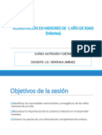 Alimentación Menores de 1 Año