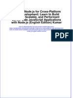 PDF Ultimate Node - Js For Cross-Platform App Development: Learn To Build Robust, Scalable, and Performant Server-Side JavaScript Applications With Node - Js (English Edition) Kumar All Chapter