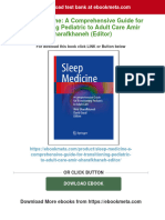 Sleep Medicine: A Comprehensive Guide For Transitioning Pediatric To Adult Care Amir Sharafkhaneh (Editor) Download PDF