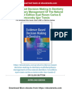 Evidence Based Decision Making in Dentistry Multidisciplinary Management of The Natural Dentition 1st Edition Eyal Rosen Carlos E Nemcovsky Igor Tsesis 2024 Scribd Download