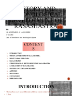 History and Chronological Development of Rasashastra