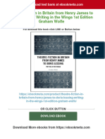 (FREE PDF Sample) Theatre Fiction in Britain From Henry James To Doris Lessing Writing in The Wings 1st Edition Graham Wolfe Ebooks