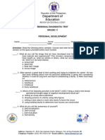 Grade 11 - HUMSS - PerDev - Assessment Tool