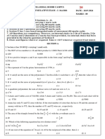 X - Cumulative Exam - I - Maths