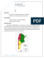 Actividad - Mapa Argentina Relieves