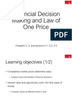 Session 2 - The Valuation Principle, The Law of One Price, Time Value of Money and Its Applications