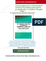 The Register Functional Approach To Grammatical Complexity Theoretical Foundation Descriptive Research Findings Application 1st Edition Douglas Biber