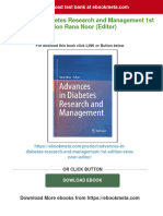 Get Advances in Diabetes Research and Management 1st Edition Rana Noor (Editor) Free All Chapters