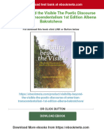 (PDF Download) Visibility Beyond The Visible The Poetic Discourse of American Transcendentalism 1st Edition Albena Bakratcheva Fulll Chapter