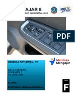 Modul Ajar 6 Sistem Power Window & Central Lock - Elektrikal Kendaraan Ringan