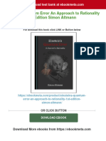 (FREE PDF Sample) Einsteins Quantum Error An Approach To Rationality 1st Edition Simon Altmann Ebooks