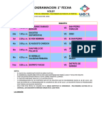 Programacion Primera Fecha