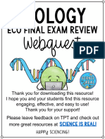 Biology Review Webquest