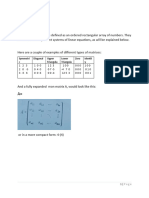 DEFINITION: A Matrix Is Defined As An Ordered Rectangular Array of Numbers. They