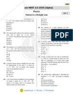 Motion in A Straight Line DPP 05 (Of Lec-08) Yakeen NEET