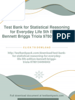 (PDF Download) Test Bank For Statistical Reasoning For Everyday Life 5th Edition Bennett Briggs Triola 9780134494043 Fulll Chapter