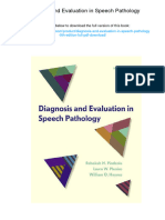 Diagnosis and Evaluation in Speech Pathology. ISBN 0133823903, 978-0133823905