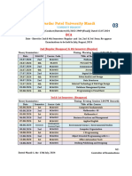 Final Date-Sheet of BCA For ESE July - Aug., 2024