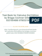 Immediate Download Test Bank For Calculus 2nd Edition by Briggs Cochran Gillett ISBN 0321954890 9780321954893 All Chapters