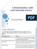 Auditing - Audit Report and Going Concern